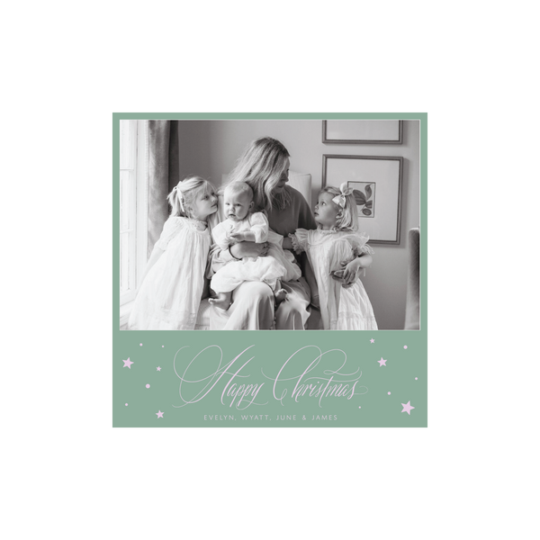 Keaton Classic Printed Small Square Holiday Card