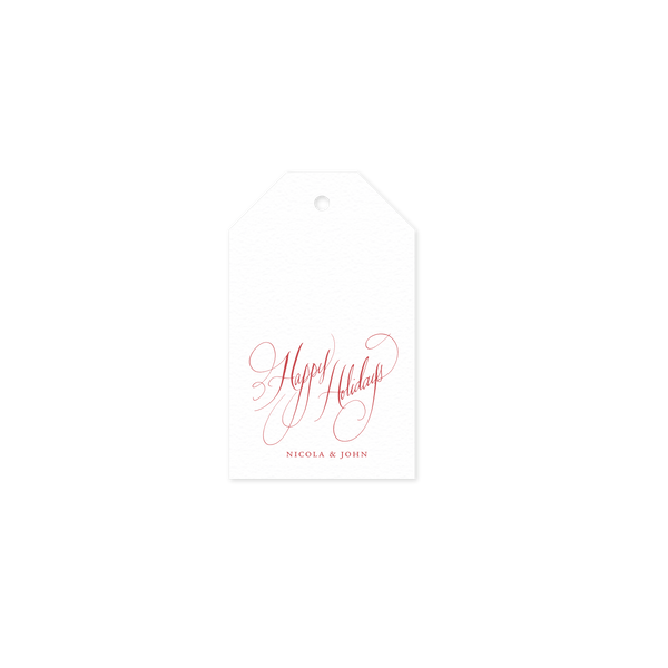 Kingswell 1 Color Letterpress Tag - Luggage