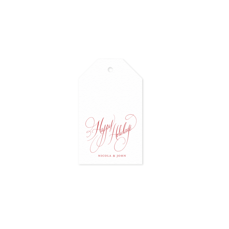Kingswell 1 Color Letterpress Tag - Luggage