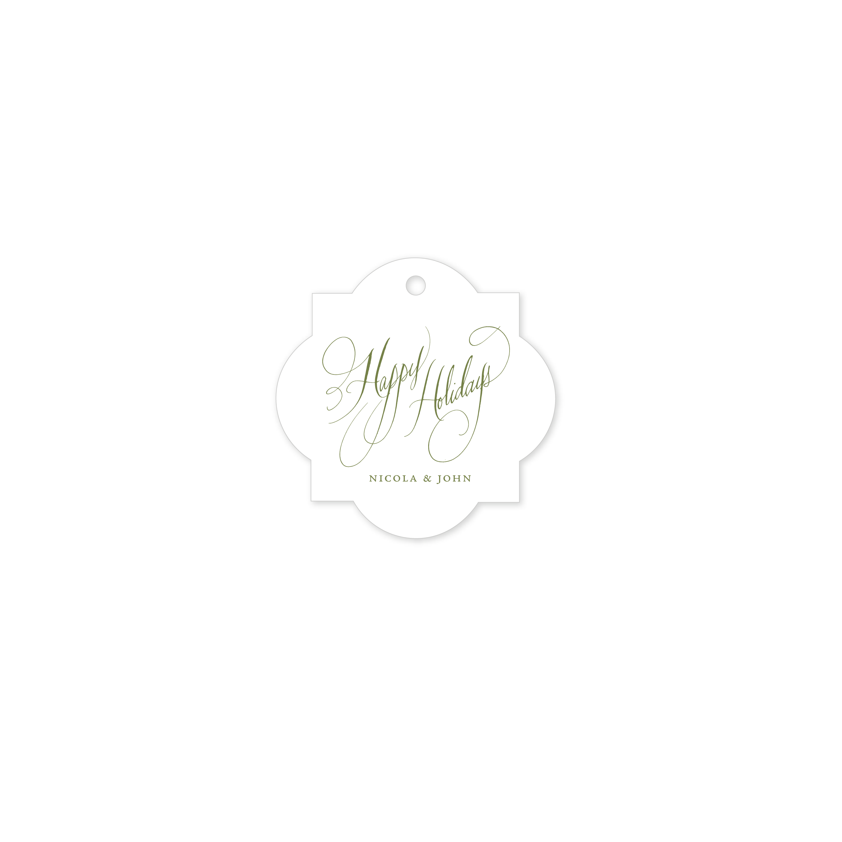 Jubilee Tile Letterpress Gift Tag