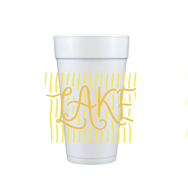 Lake Foam Cups – 10 Pack (20 oz)