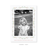 Laura Medium Classic Printed Holiday Card