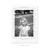 Laura Medium Classic Printed Holiday Card