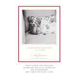 Laurel Medium Luxe Birth Announcement Holiday Card