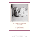 Laurel Medium Luxe Birth Announcement Holiday Card