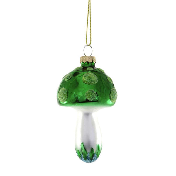 Green Spotted Mushroom Ornament