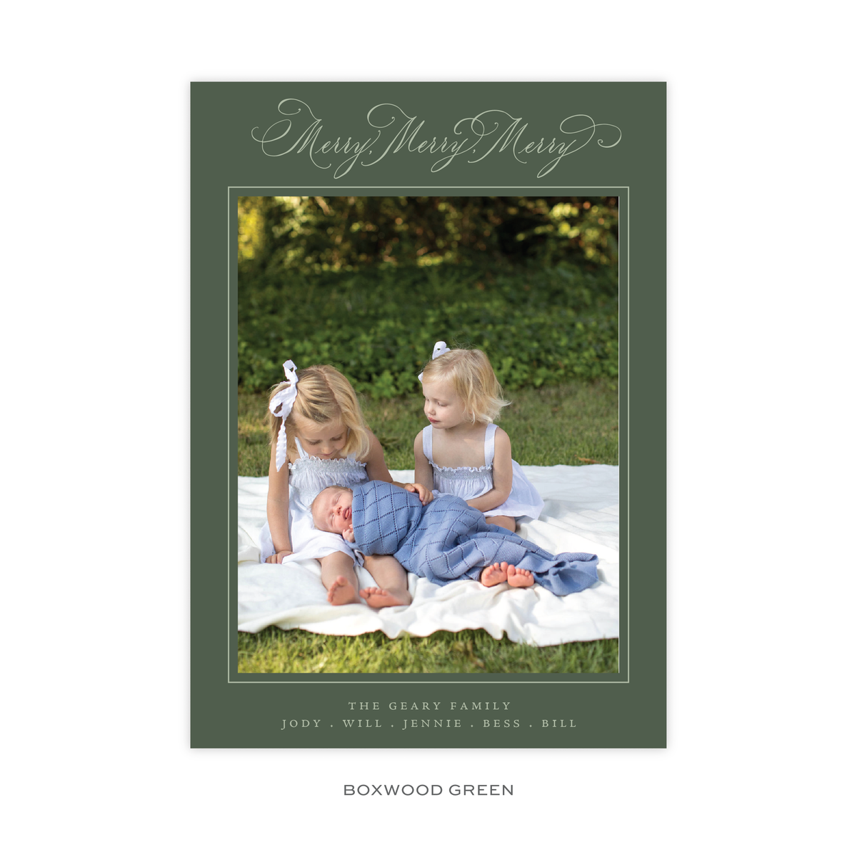 Ludlow Classic Flat Print Holiday Card, Large (Archive)