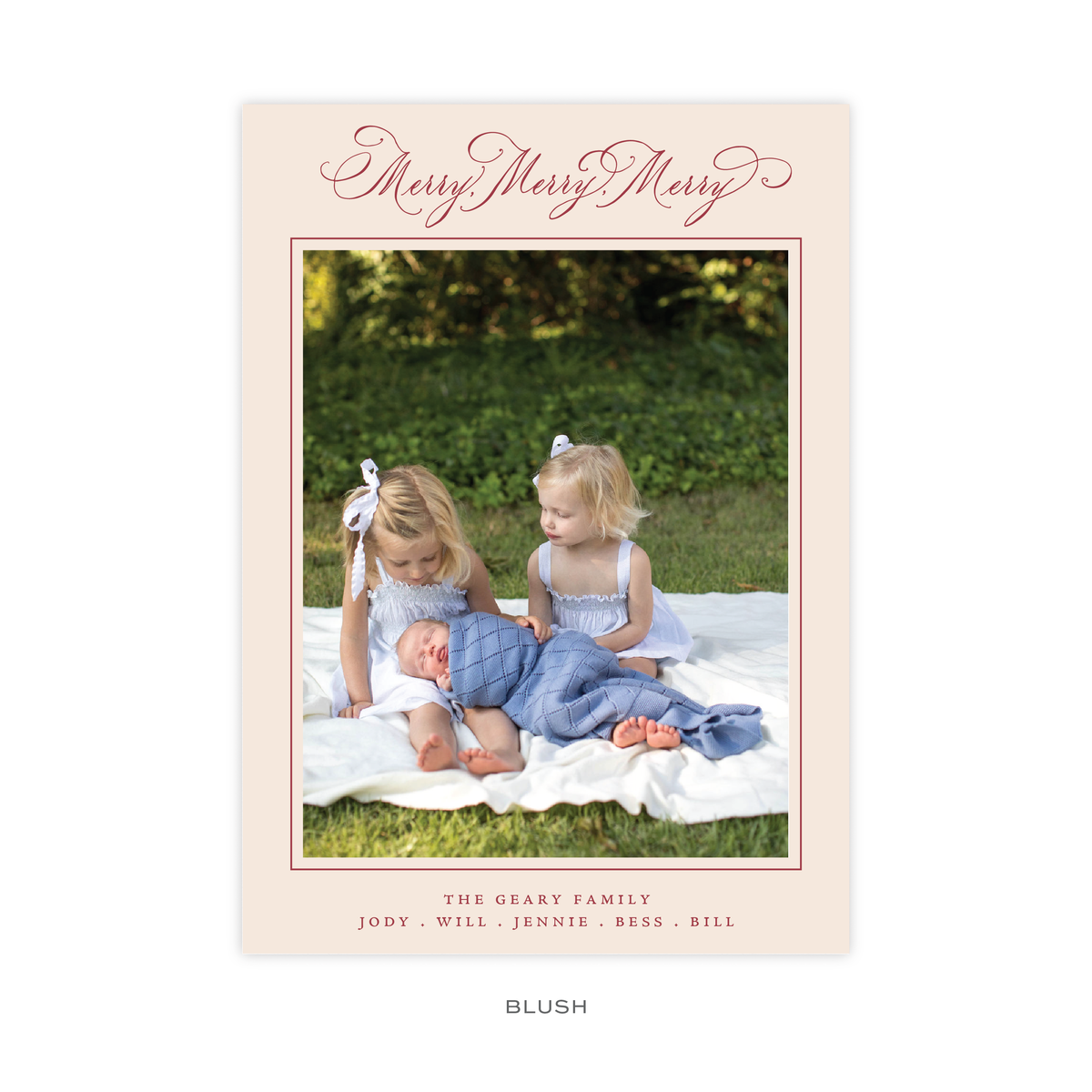 Ludlow Classic Flat Print Holiday Card, Large (Archive)