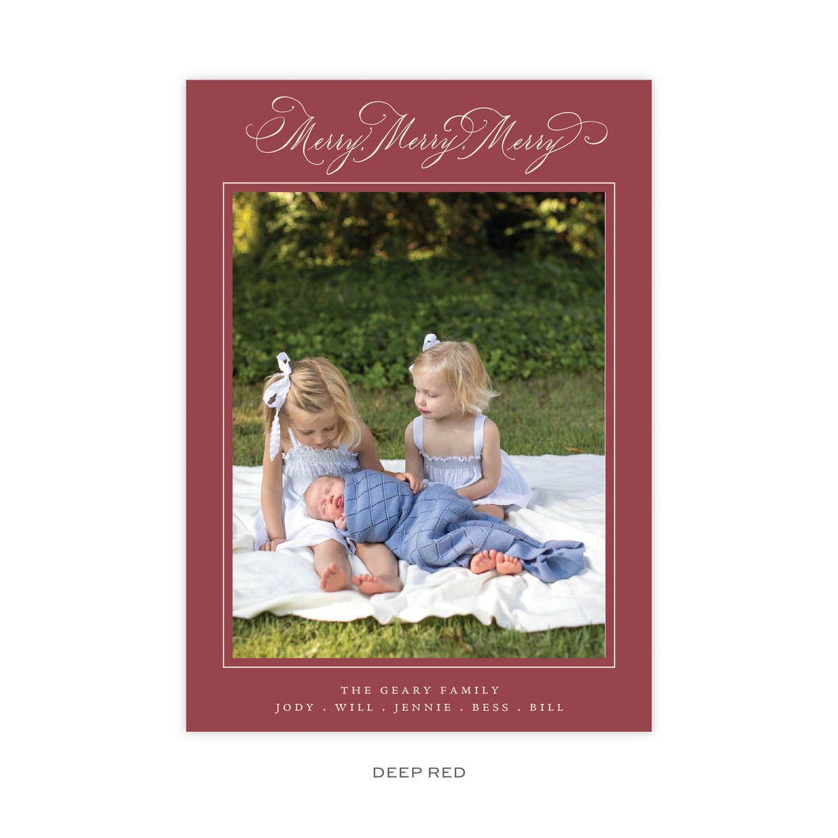 Ludlow Classic Flat Print Holiday Card, Large (Archive)