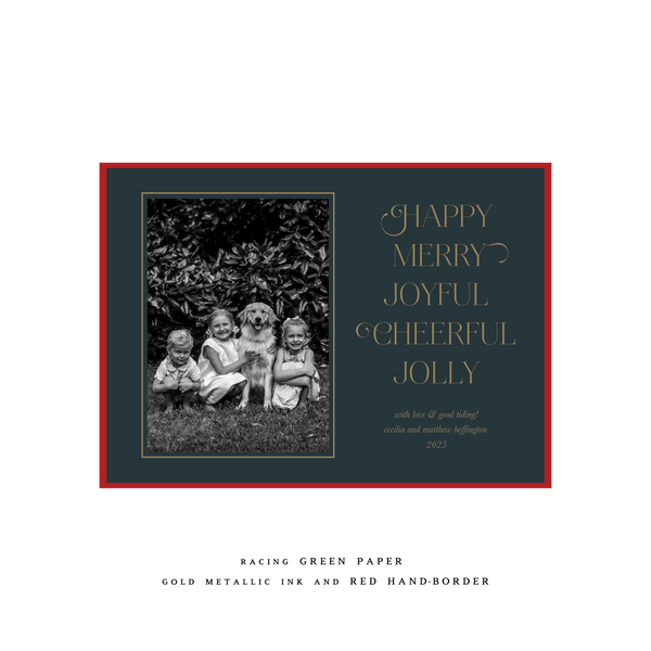 Luna Medium Luxe Holiday Card