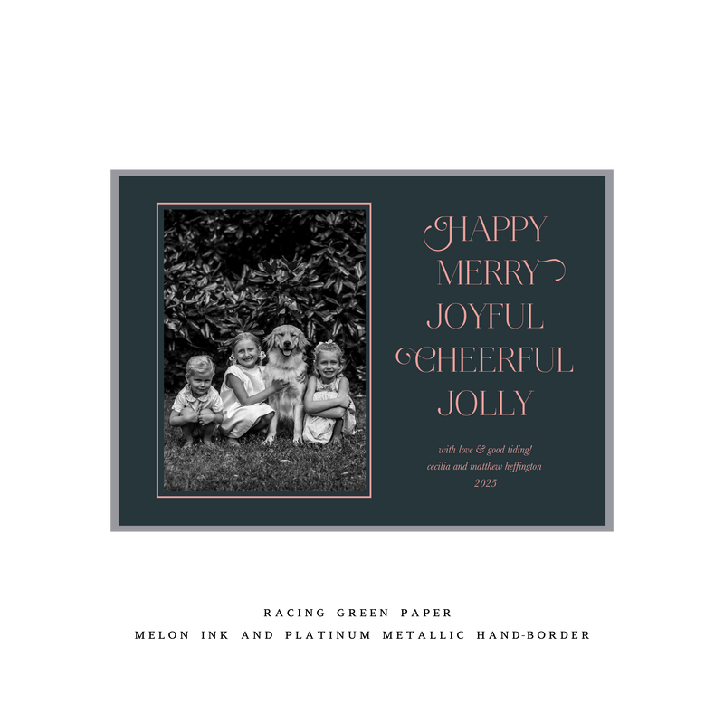 Luna Medium Luxe Holiday Card