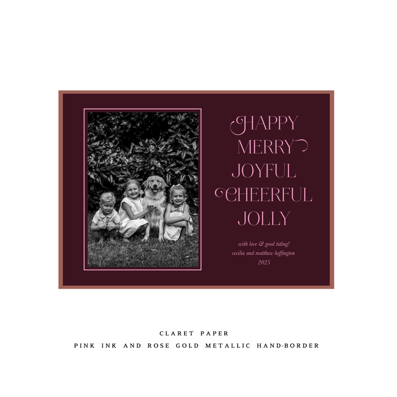 Luna Medium Luxe Holiday Card