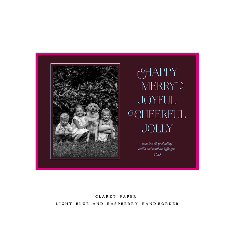 Luna Medium Luxe Holiday Card