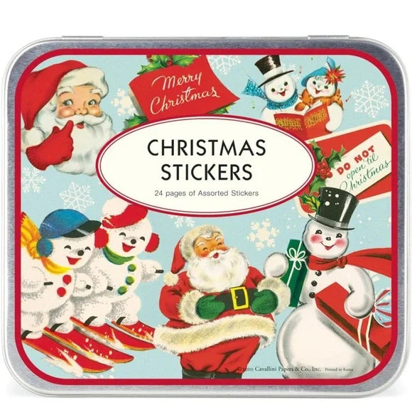 Christmas Stickers Tin