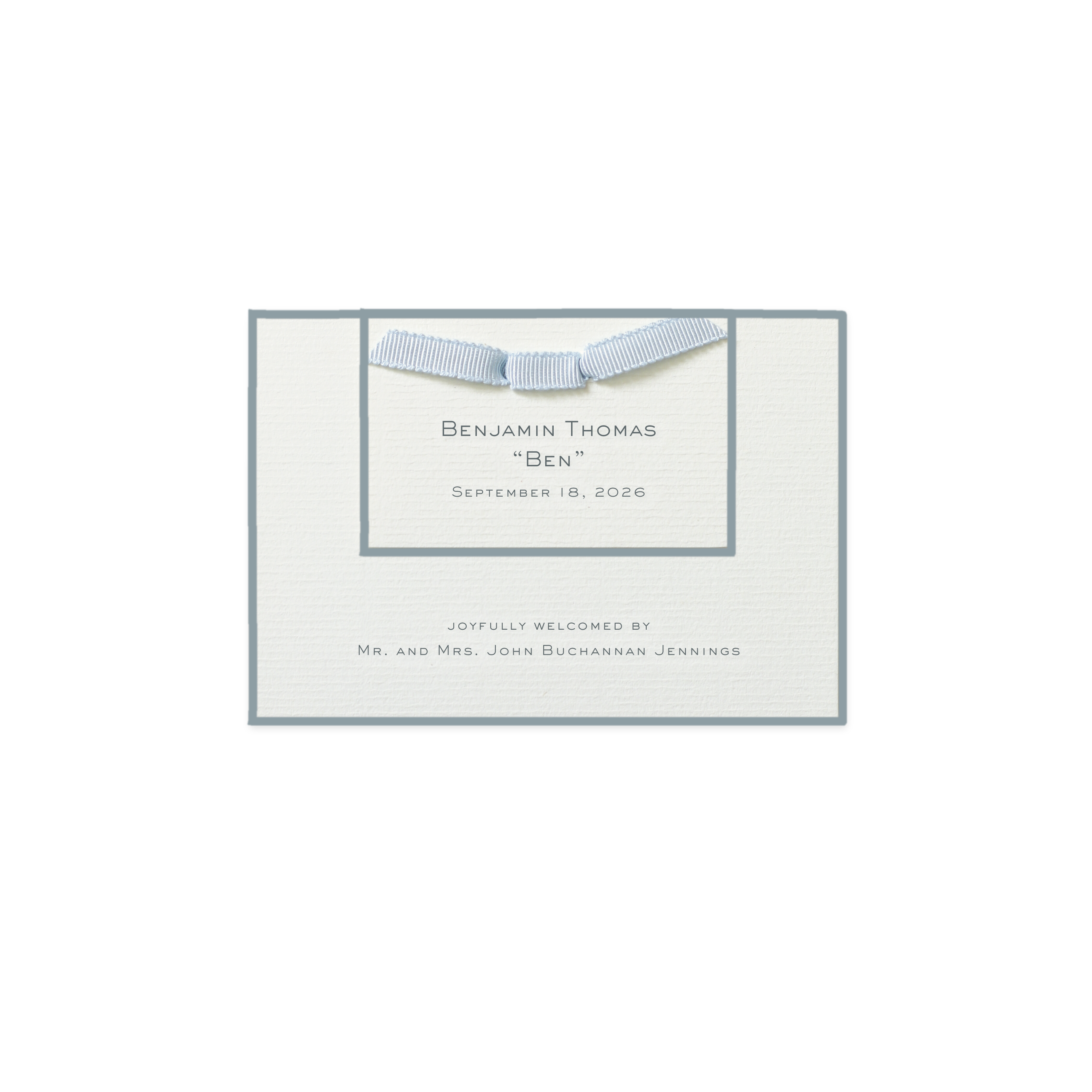 Richmond Layered Birth Announcement