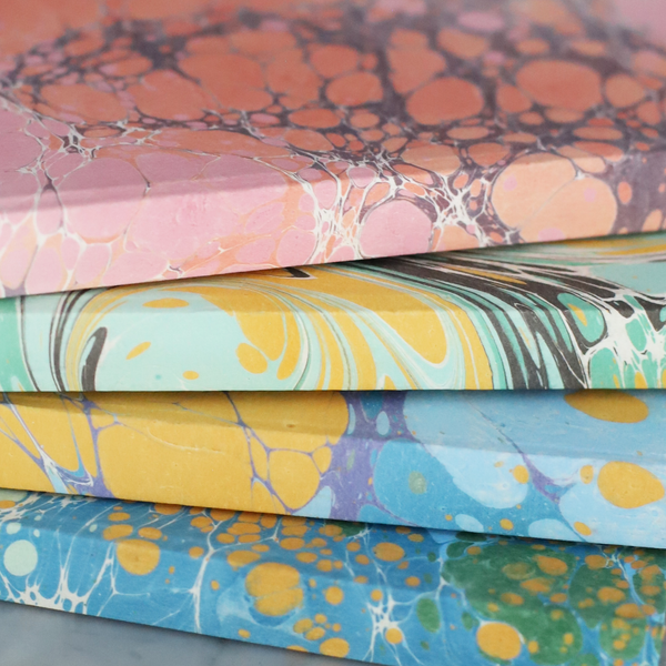 Hard Cover Marbled Paper Notebooks