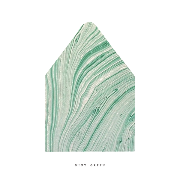 The Mint Green Marble Luxe Envelope Liner