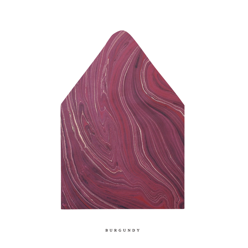 The Burgundy Marble Luxe Envelope Liner