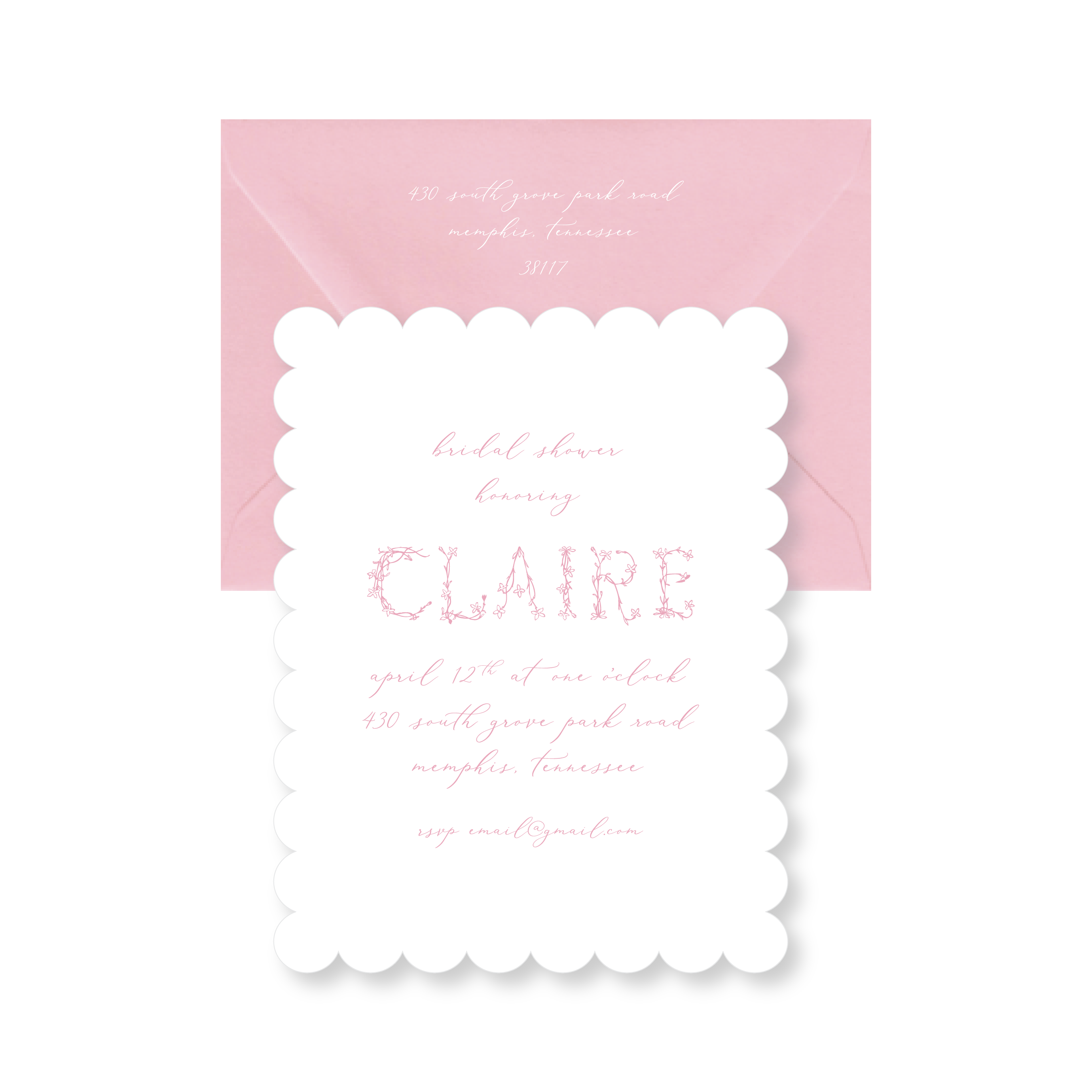 Claire Bridal Invitation
