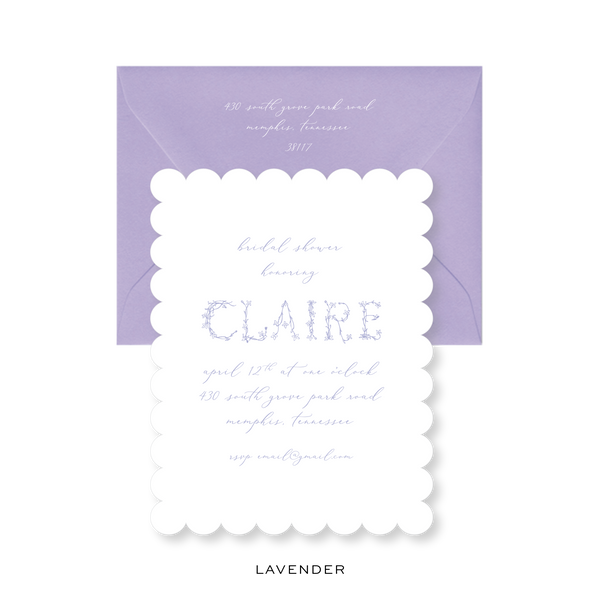 Margaret Bridal Invitation