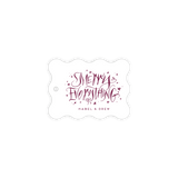 Ansley Wavy Letterpress Holiday Gift Tag