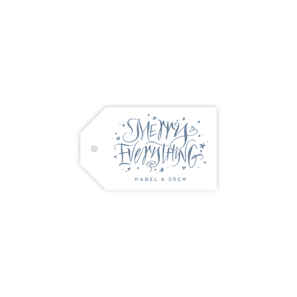 Mayfair 1 Color Letterpress Tag - Luggage