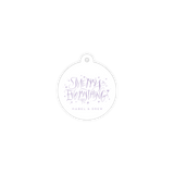 Ansley Round Letterpress Holiday Gift Tag