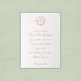 Mayfair Motif Birthday Invitation