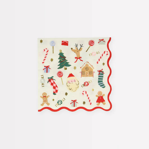 Jolly Christmas Cocktail Napkins