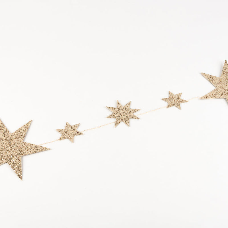 Glitter Stars Garland