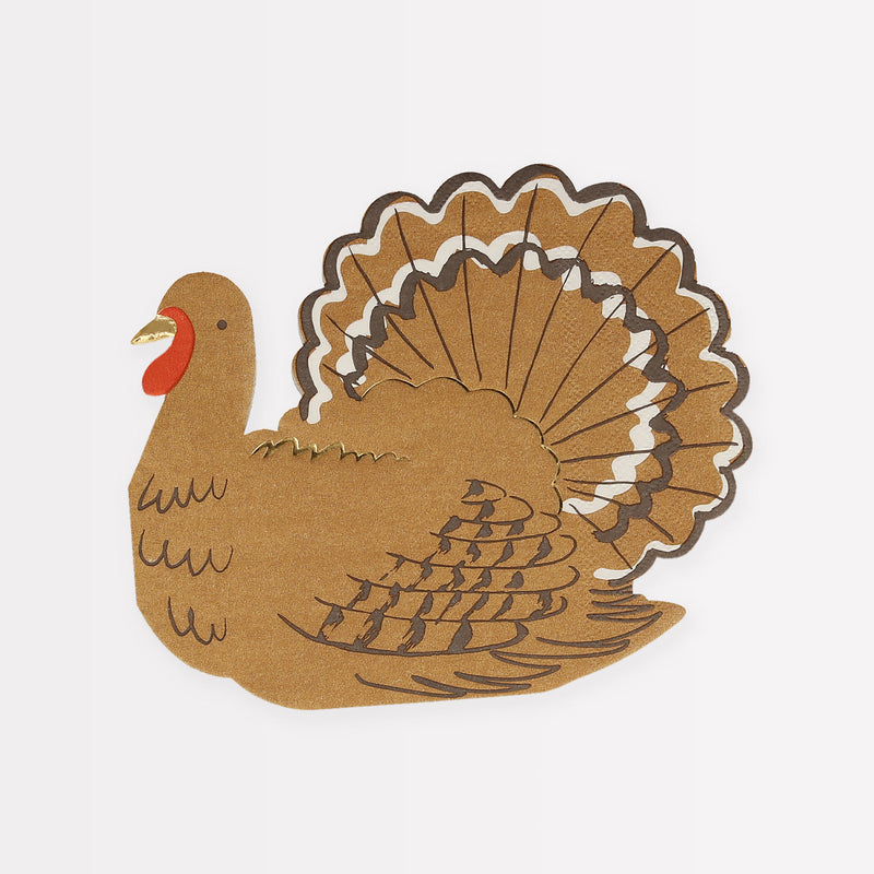 Thanksgiving Turkey Shape Napkins