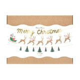 Santa, Sleigh & Reindeer Garland