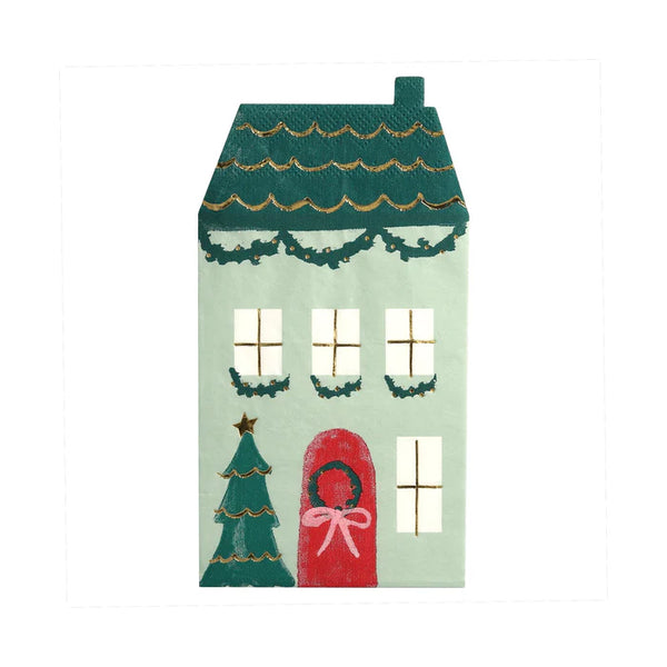 Holiday House Cocktail Napkin
