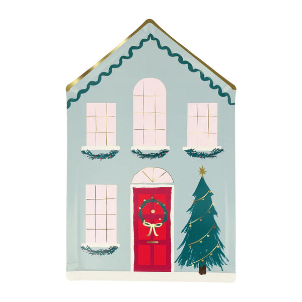 Festive House Dinner Plates