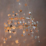 Gold Sparkle Star Chandelier