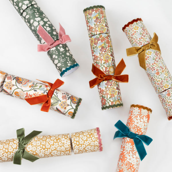 Fall Crackers with Velvet Bows