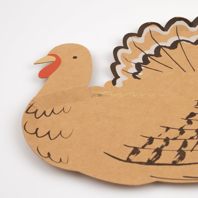 Thanksgiving Turkey Shape Plates