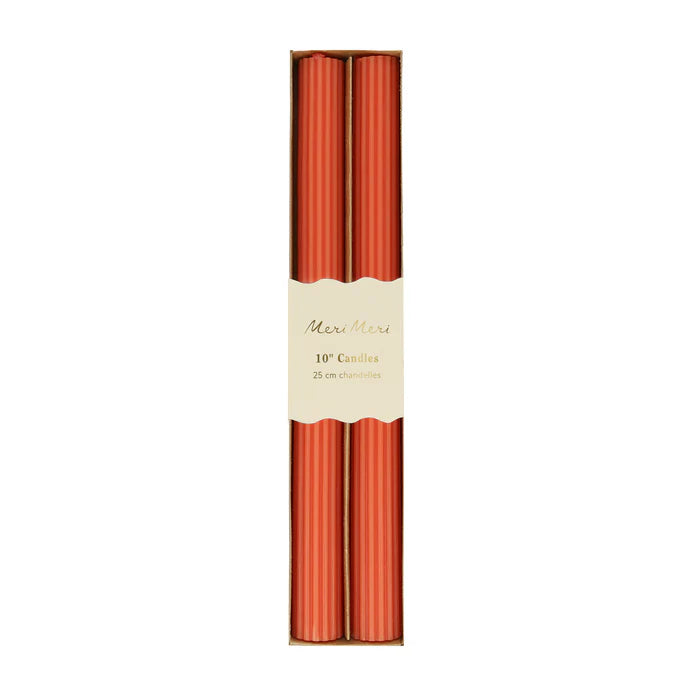Tomato Red Table Candles