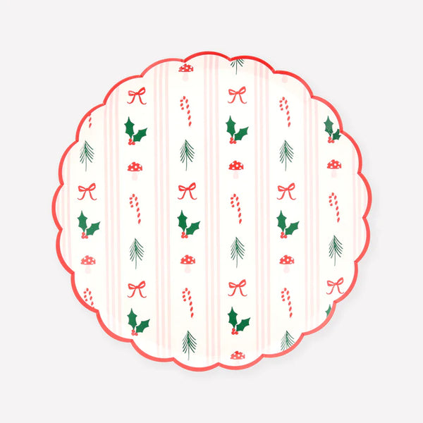 Festive Icon Stripes Side Plate