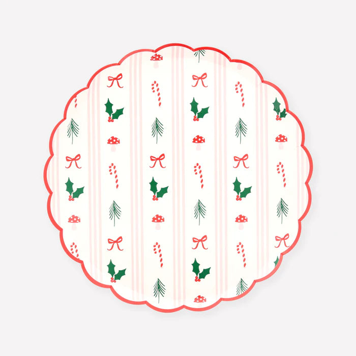 Festive Icon Stripes Side Plate