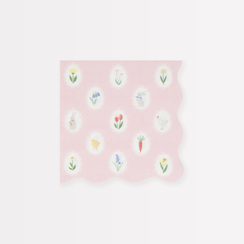 Easter Cameo Paper Cocktail Napkins