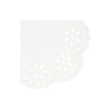 Broderie Anglaise Lace White Paper Napkins