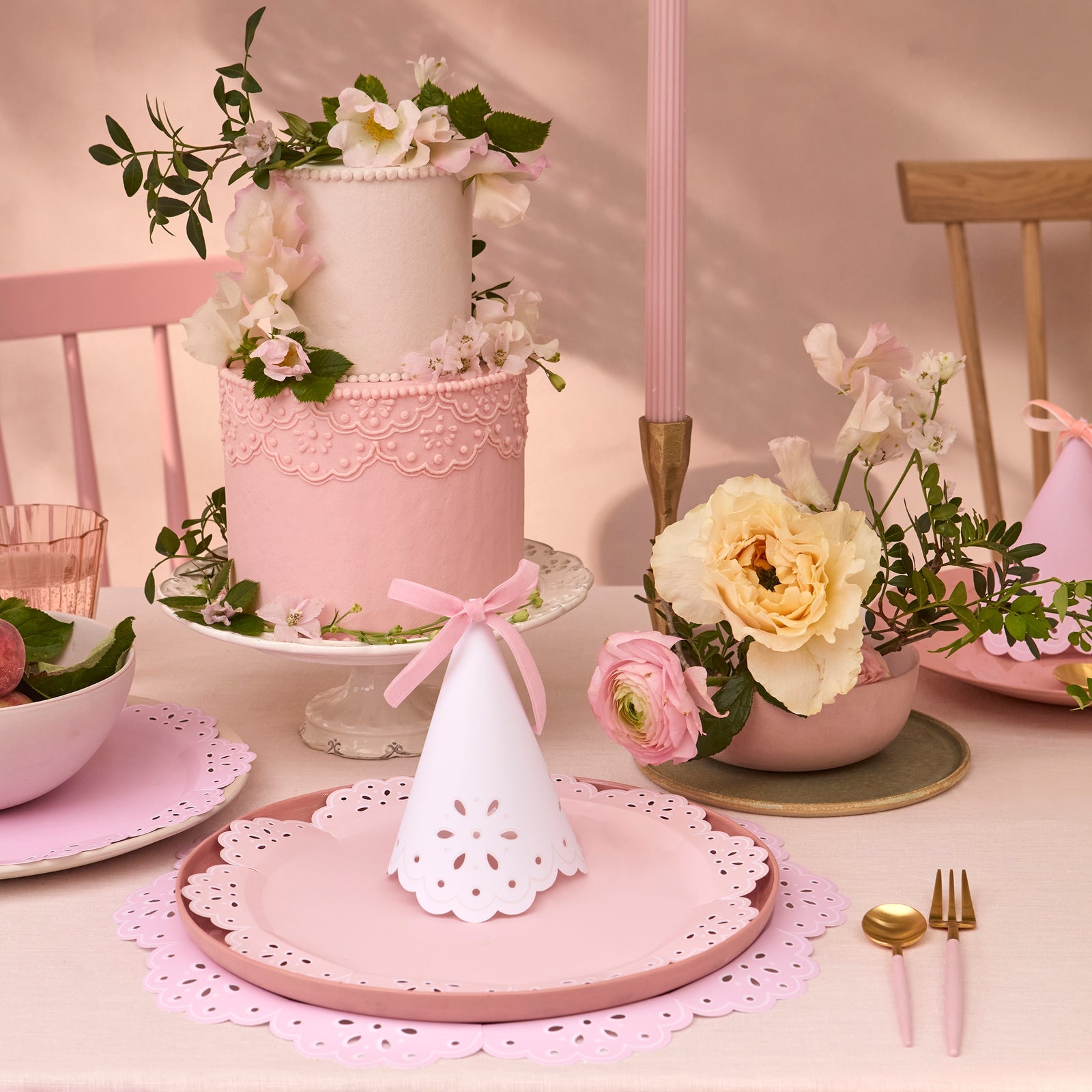 Broderie Anglaise Lace Party Hats