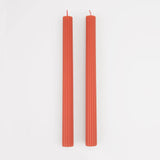 Tomato Red Table Candles
