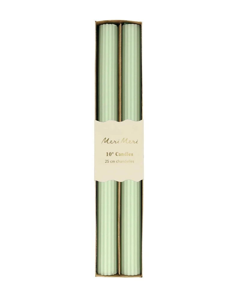 Sea Foam Green Table Candles