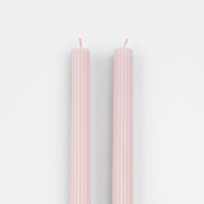 Cotton Candy Pink Table Candles