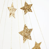 Gold Sparkle Star Chandelier