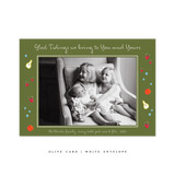 Melba Medium Horizontal Classic Printed Holiday Card