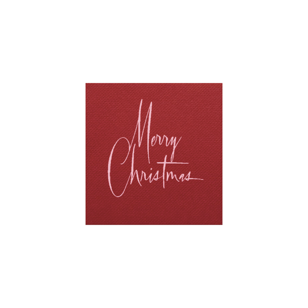 Merry Christmas Red Petite Napkins