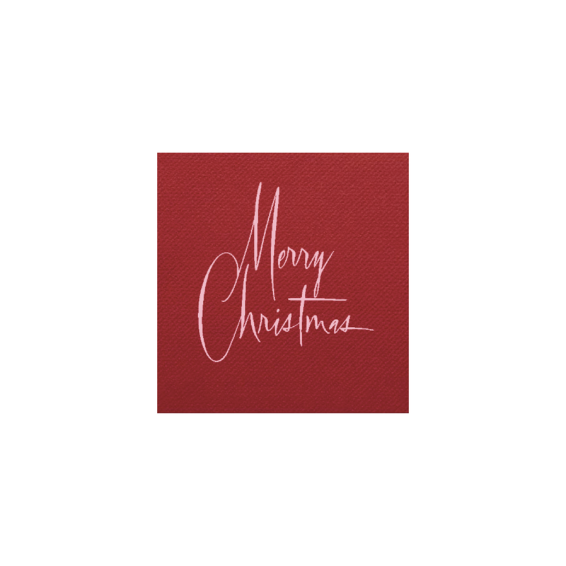 Merry Christmas Red Petite Napkins